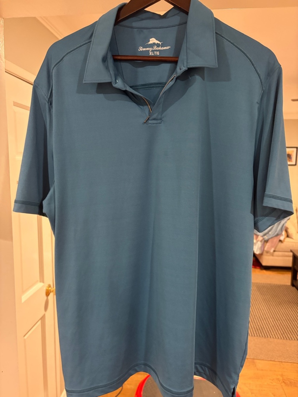 Tommy Bahama Men's Teal Blue Performance Polo